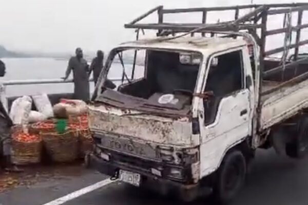 Accident scene … Photo credit LASTMA