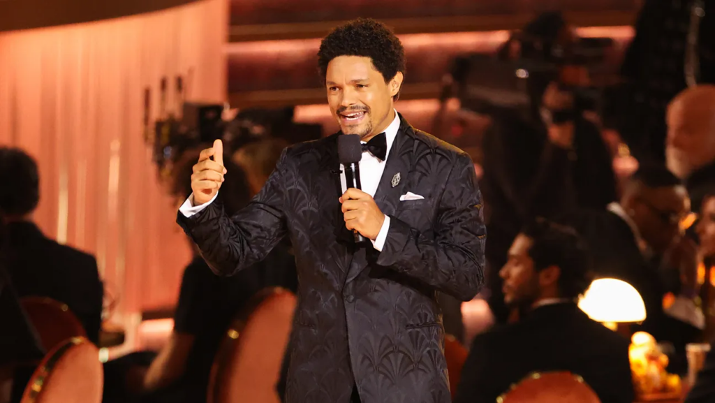 Donald Trump threatens legal action after Grammy host Trevor Noah jokes about him and Jeffrey Epstein during the 68th Grammy Awards