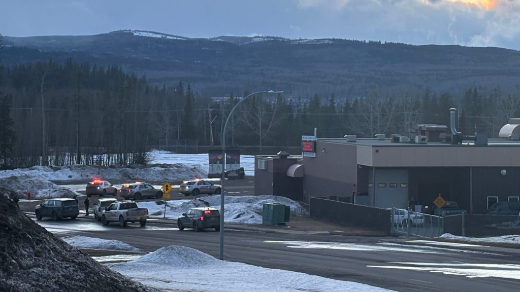 Emergency responders at Tumbler Ridge following school and residence attack